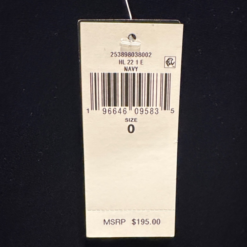 Lauren Ralph Lauren Velvet Ruched Boatneck Midi Dress Navy | NWT | Size 0 - Picture 4 of 5